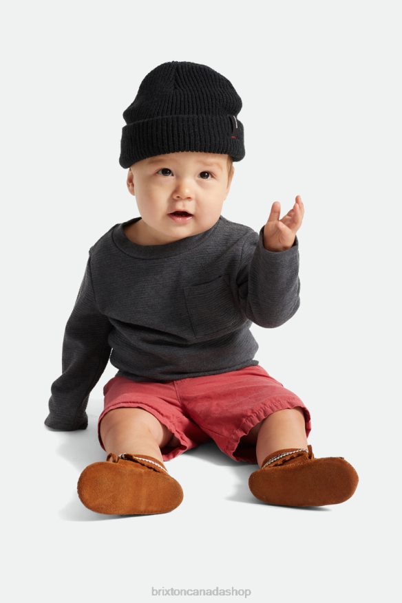 Brixton Accessories Black Men Baby Heist Beanie HFR00P343