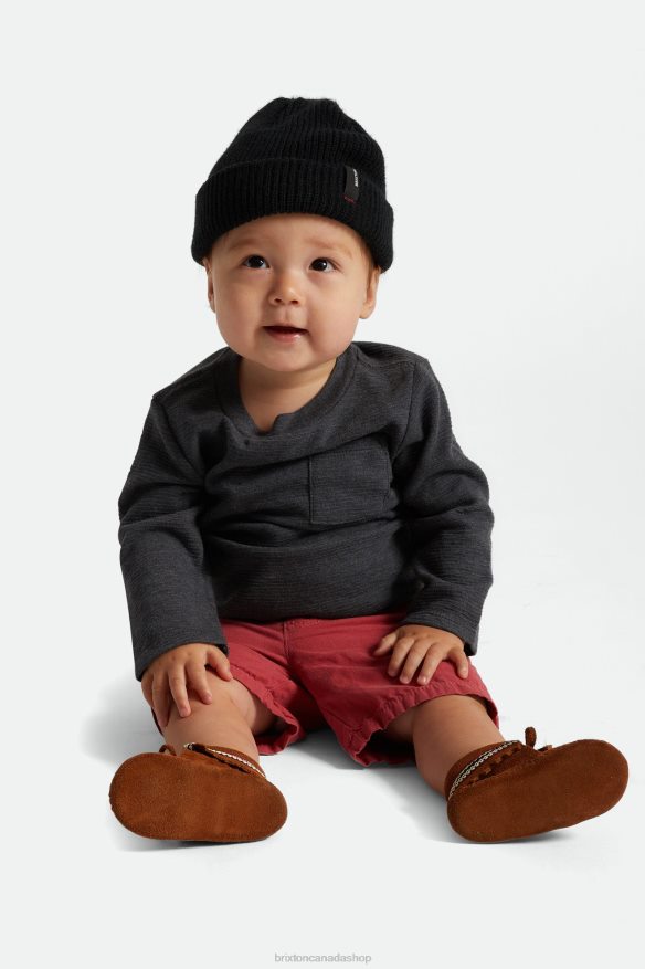 Brixton Accessories Black Men Baby Heist Beanie HFR00P343