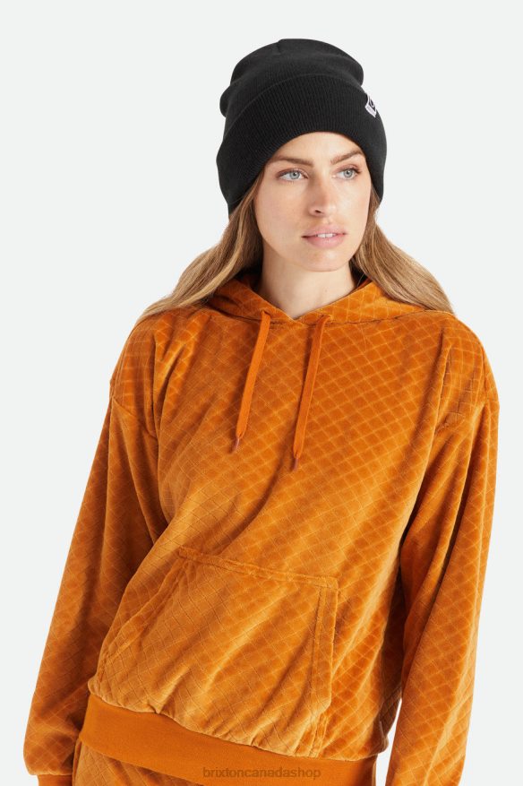 Brixton Accessories Black Men Harbor Beta Watch Cap Beanie HFR00P331