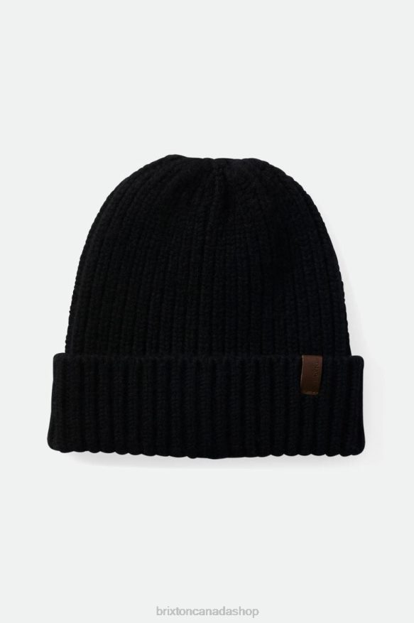 Brixton Accessories Black Men Heist Reserve Cashmere Beanie HFR00P338