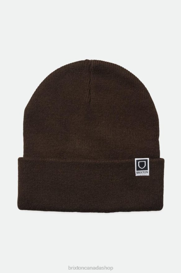 Brixton Accessories Deep Brown Men Harbor Beta Watch Cap Beanie HFR00P337