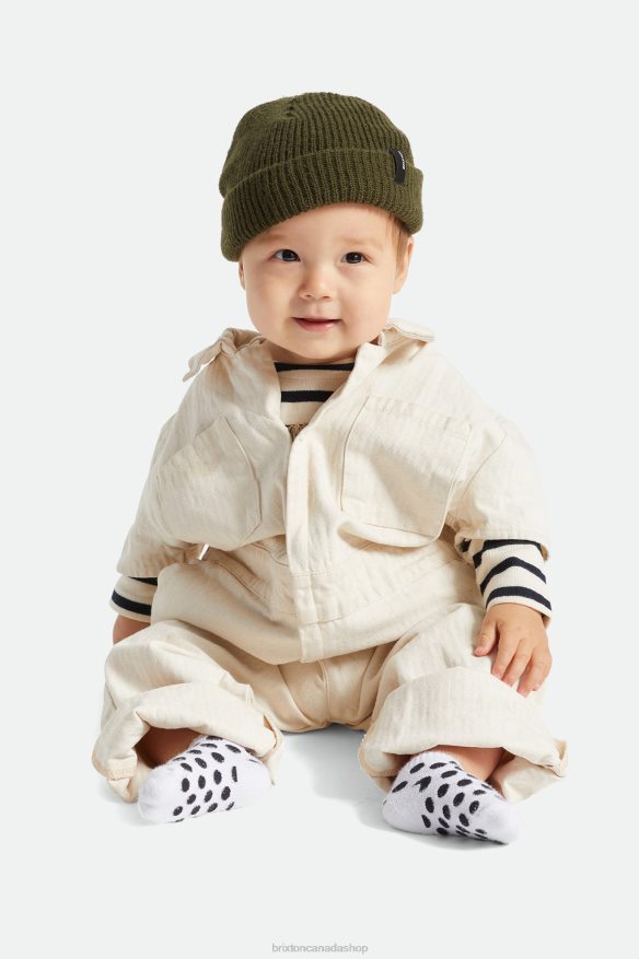 Brixton Accessories Military Olive Men Baby Heist Beanie HFR00P340