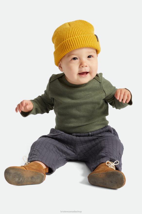 Brixton Accessories Mustard Men Baby Heist Beanie HFR00P341