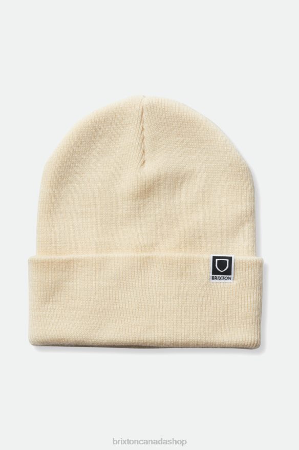 Brixton Accessories Off White Men Harbor Beta Watch Cap Beanie HFR00P333