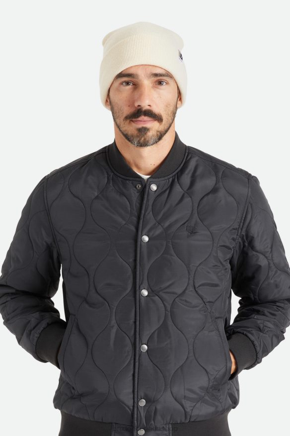 Brixton Accessories Off White Men Harbor Beta Watch Cap Beanie HFR00P333