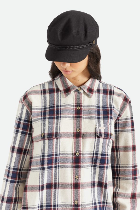 Brixton Accessories Black Men Fiddler Cap HFR00P306