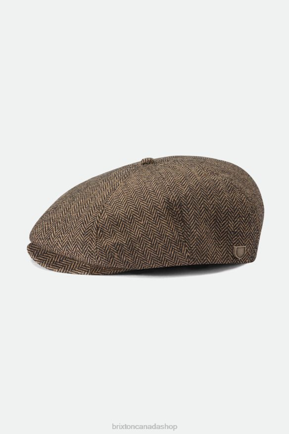 Brixton Accessories Brown/Khaki Men Brood Newsboy Cap HFR00P304