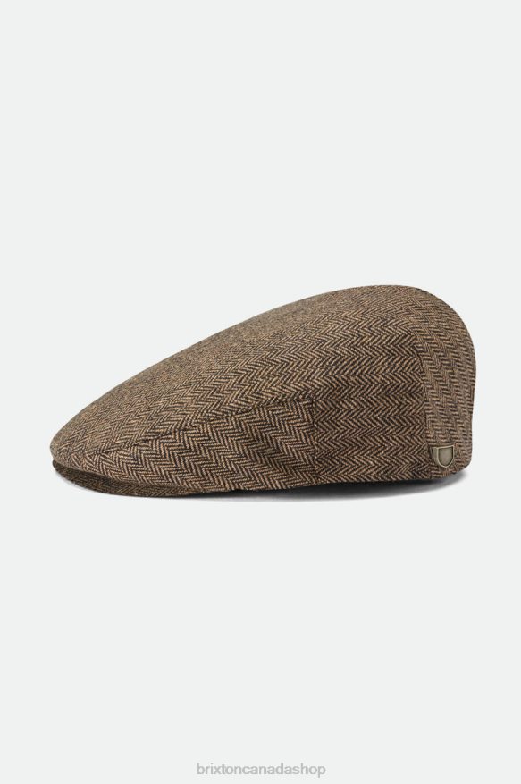 Brixton Accessories Brown/Khaki Men Hooligan Flat Cap HFR00P298