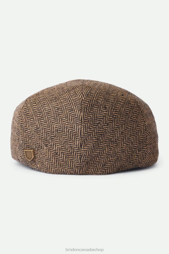 Brixton Accessories Brown/Khaki Men Hooligan Flat Cap HFR00P298