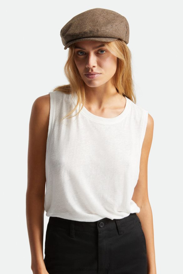 Brixton Accessories Brown/Khaki Men Hooligan Flat Cap HFR00P298