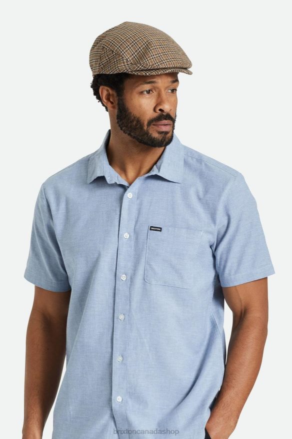 Brixton Accessories Dark Earth/Sand Men Hooligan Flat Cap HFR00P299