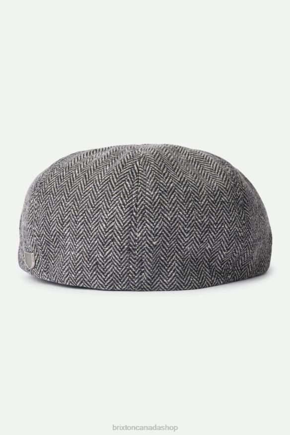 Brixton Accessories Grey/Black Men Brood Newsboy Cap HFR00P305