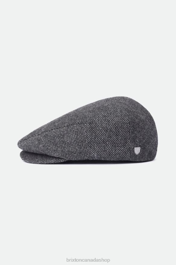 Brixton Accessories Grey/Black Men Hooligan Flat Cap HFR00P300