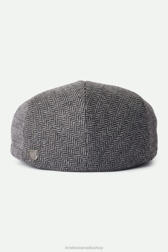 Brixton Accessories Grey/Black Men Hooligan Flat Cap HFR00P300