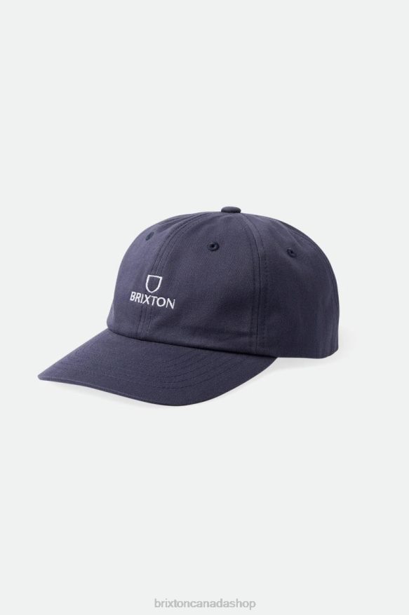 Brixton Accessories Navy Vintage Wash Men Alpha LP Cap HFR00P294