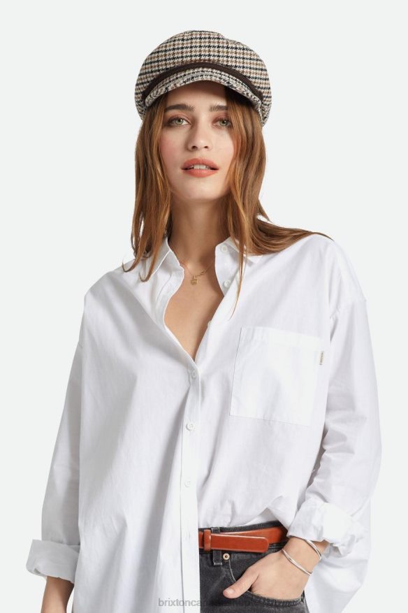 Brixton Accessories Sand/Dark Earth/Black Men Fiddler Fisherman Cap HFR00P308