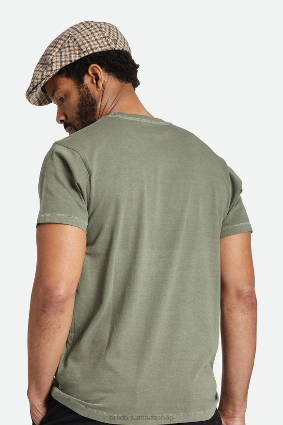 Brixton Accessories Sand/Dark Earth/Paradise Orange Men Hooligan Lightweight Flat Cap HFR00P295