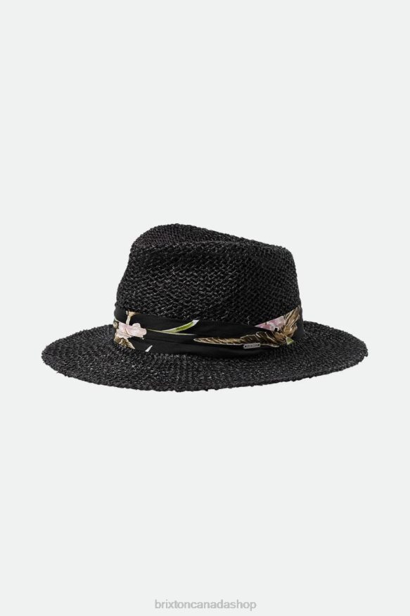 Brixton Accessories Black Men Aloha Straw Fedora HFR00P189
