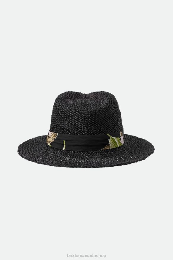 Brixton Accessories Black Men Aloha Straw Fedora HFR00P189