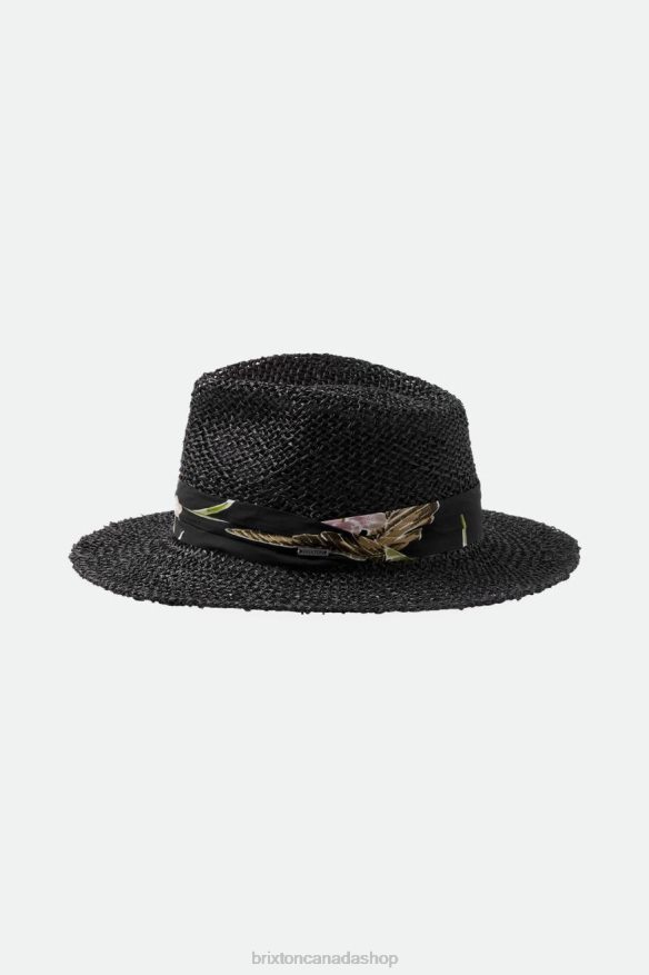 Brixton Accessories Black Men Aloha Straw Fedora HFR00P189