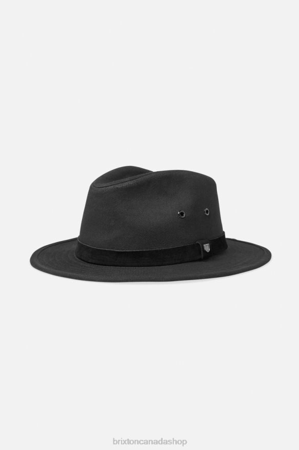 Brixton Accessories Black Men Messer Adventure Fedora HFR00P230