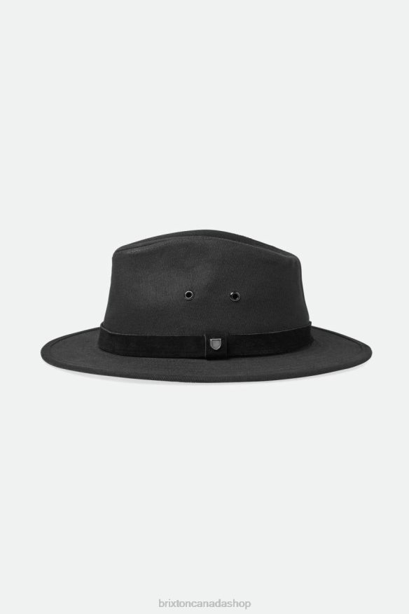 Brixton Accessories Black Men Messer Adventure Fedora HFR00P230