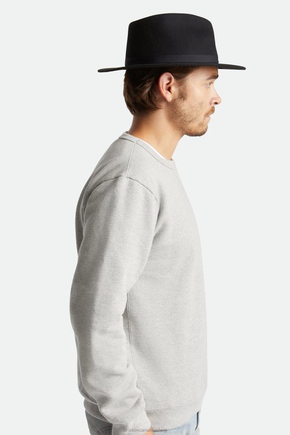 Brixton Accessories Black Men Messer Packable Fedora HFR00P225