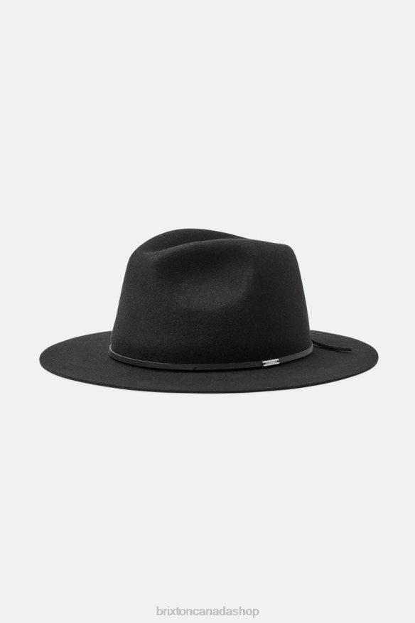 Brixton Accessories Black Men Wesley Fedora HFR00P231
