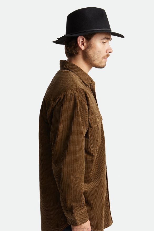 Brixton Accessories Black Men Wesley Fedora HFR00P231