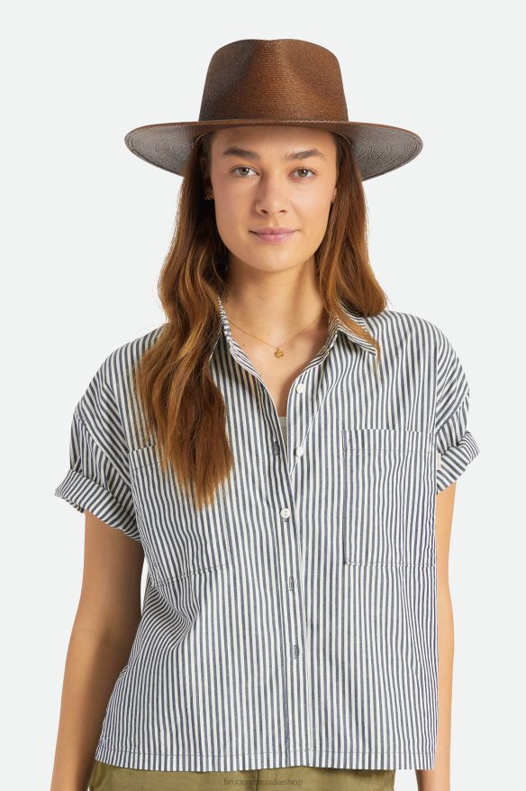 Brixton Accessories Deep Brown Men Marcos Fedora HFR00P183