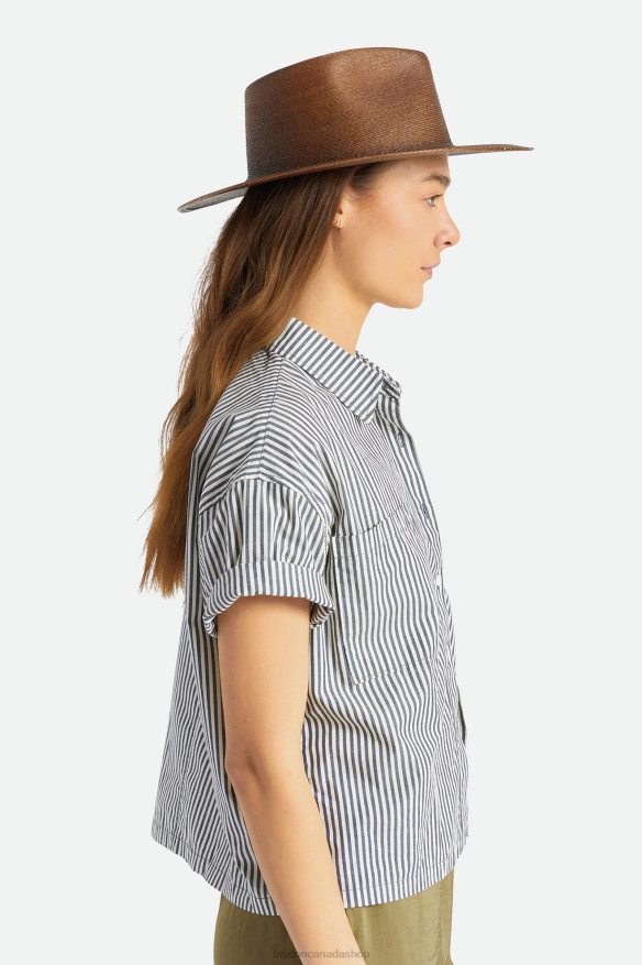 Brixton Accessories Deep Brown Men Marcos Fedora HFR00P183