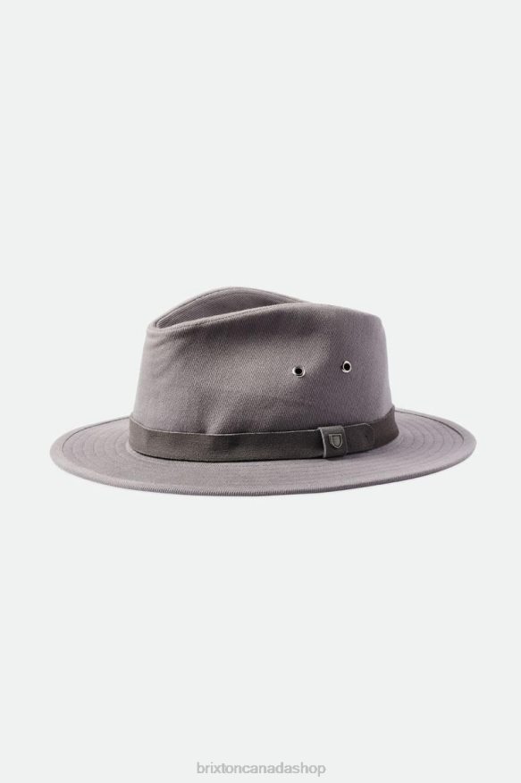 Brixton Accessories Grey Men Messer Utility Adventure Fedora HFR00P229