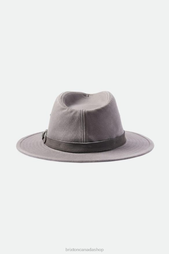 Brixton Accessories Grey Men Messer Utility Adventure Fedora HFR00P229