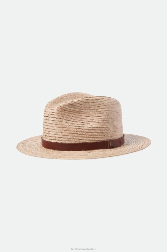 Brixton Accessories Natural Men Messer Straw Fedora HFR00P175