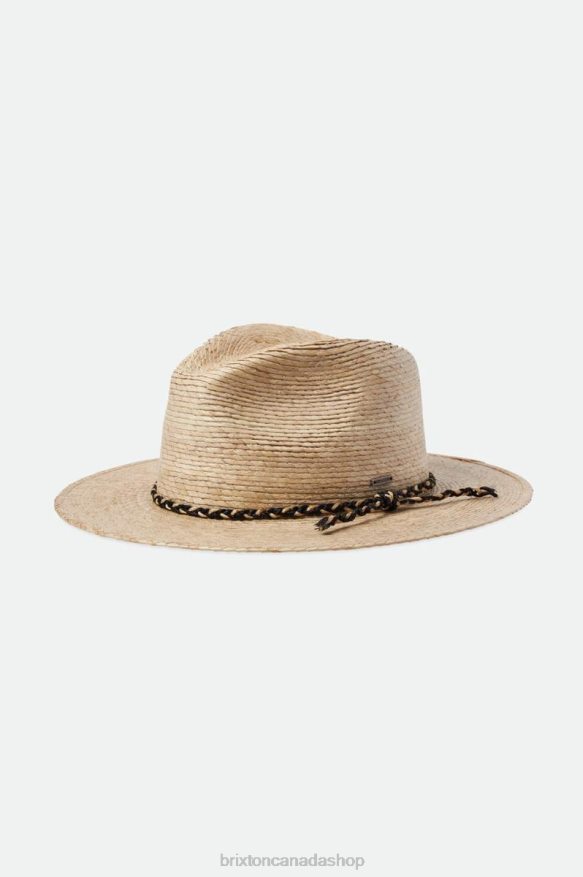 Brixton Accessories Natural Men Messer Western Straw Fedora HFR00P178