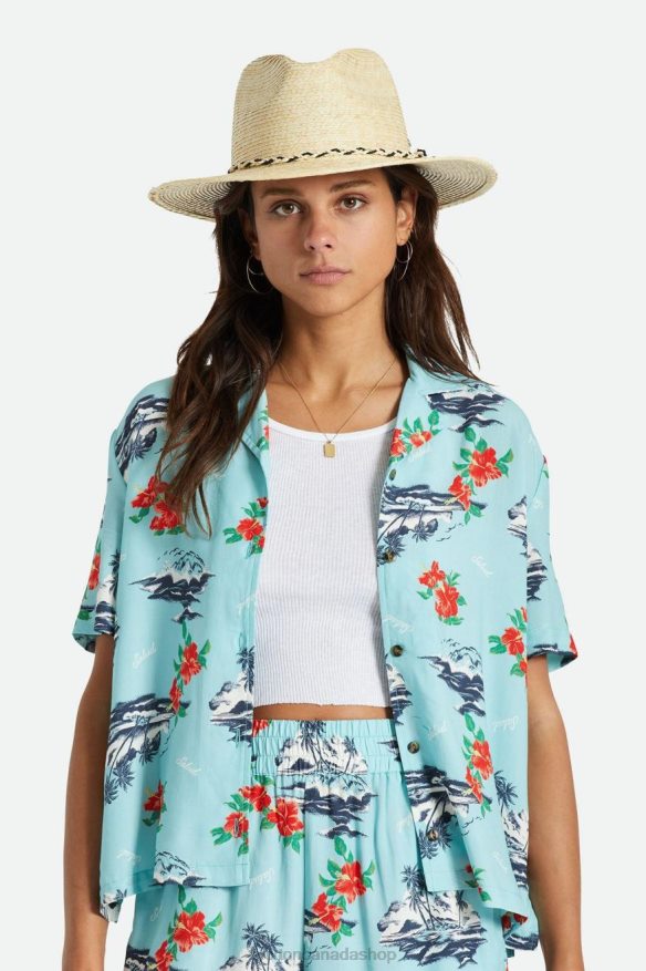 Brixton Accessories Natural Men Messer Western Straw Fedora HFR00P178