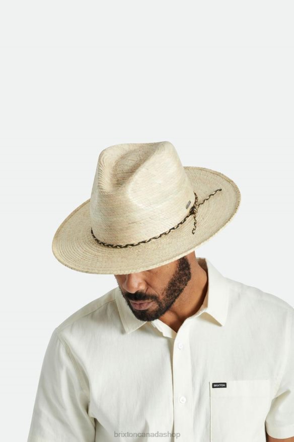 Brixton Accessories Natural Men Messer Western Straw Fedora HFR00P178