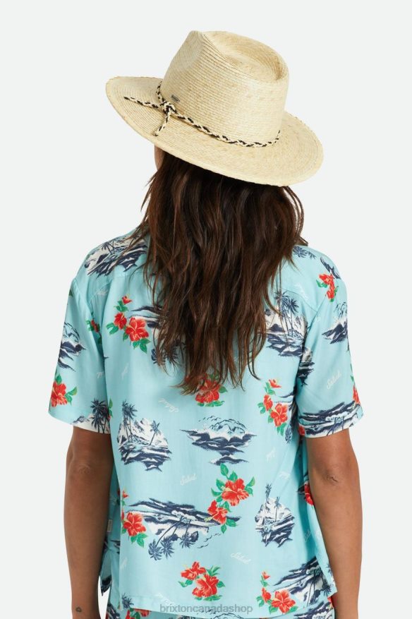 Brixton Accessories Natural Men Messer Western Straw Fedora HFR00P178