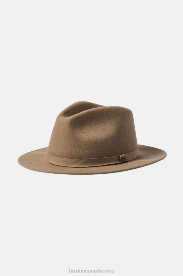 Brixton Accessories Sand Men Messer Packable Fedora HFR00P227