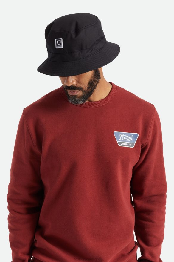 Brixton Accessories Black Men Beta Packable Bucket Hat HFR00P312