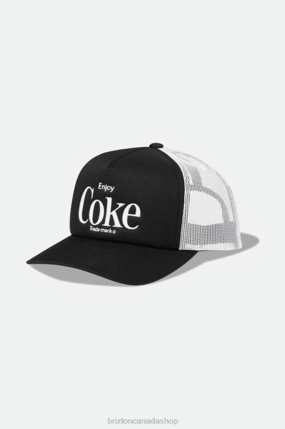 Brixton Accessories Black Men Coca-Cola Enjoy MP Trucker Hat HFR00P266