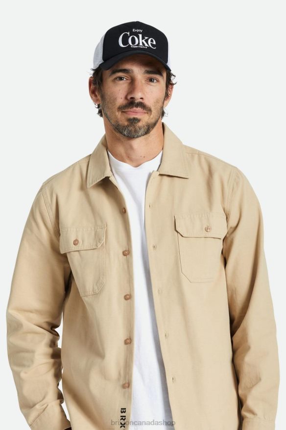 Brixton Accessories Black Men Coca-Cola Enjoy MP Trucker Hat HFR00P266