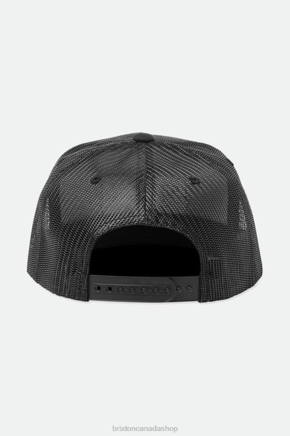 Brixton Accessories Black Men Palmer Proper MP Trucker Hat HFR00P243