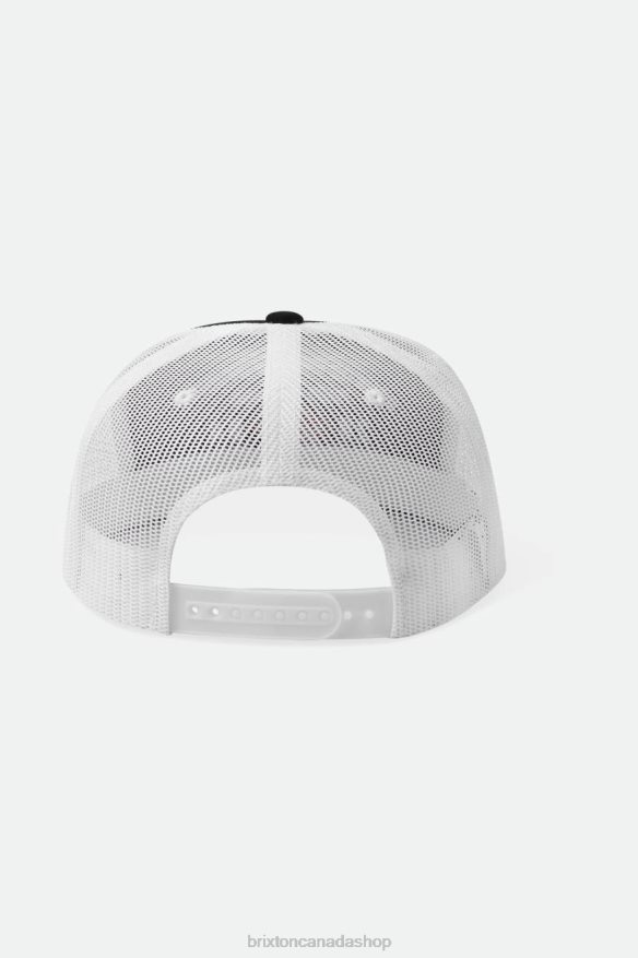 Brixton Accessories Black/White Men Division MP Trucker Hat HFR00P247