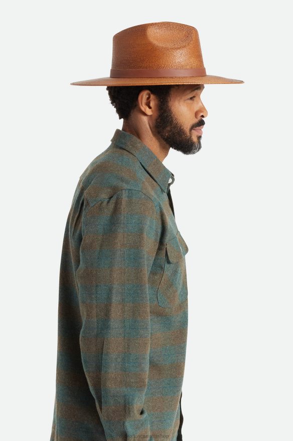 Brixton Accessories Rust Men Field Proper Straw Hat HFR00P193
