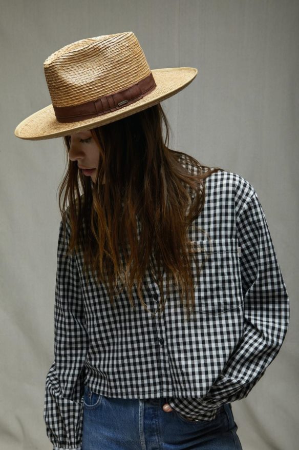 Brixton Accessories Tan Men Reno Straw Hat HFR00P180