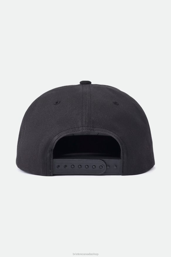 Brixton Accessories Black Men Oath III Snapback HFR00P236