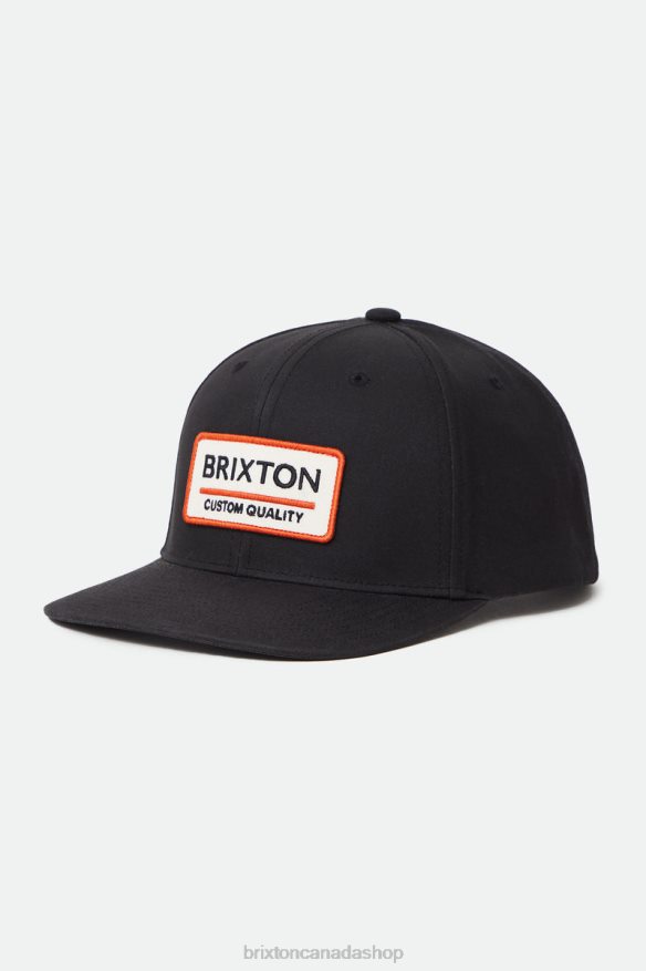 Brixton Accessories Black Men Palmer Proper Netplus MP Snapback HFR00P280