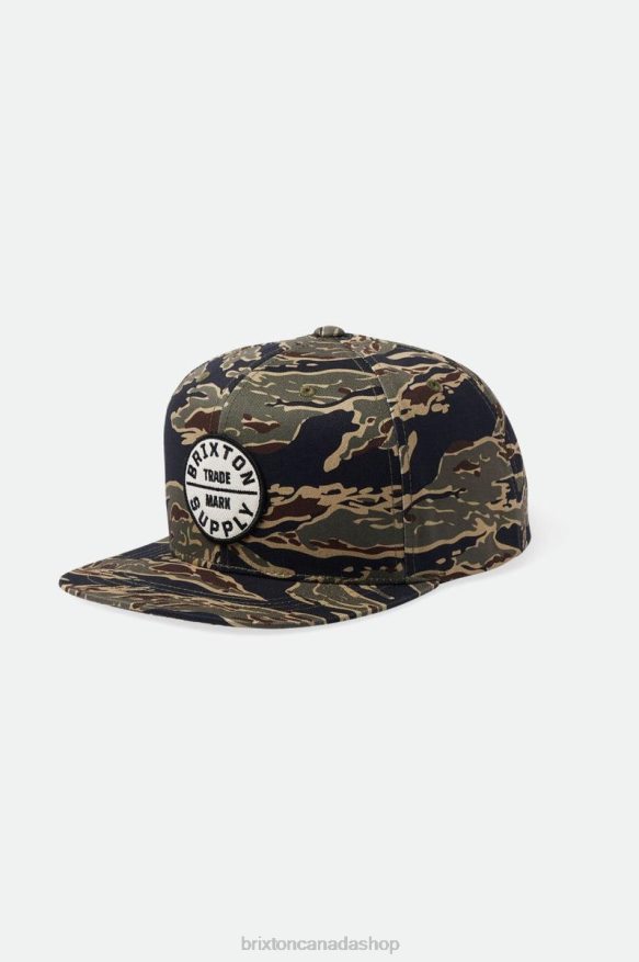 Brixton Accessories Tiger Camo Men Oath III Snapback HFR00P240