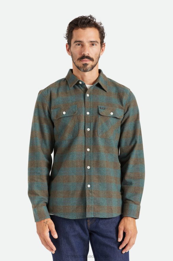 Brixton Apparel Ocean Men Bowery L/S Flannel HFR00P18